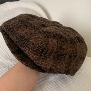 Brixton Brood Snap Cap Hat in Bison/Brown size Large